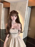 2026 Heart Porka Summer Bobutt Big Bow Bump Color Sleeveless Small Dress Vest Skirt Skirt Girl
