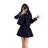 Autumn And Winter French Name Red Little Scented Dress Women's Life Of The New Year Dress New Year's Robes Two Sets