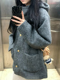Cotton Thick [There Is Inner] 2025 New Autumn And Winter High-End Wool Coat Female Noble Coat