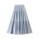 Lady Style Temperament Small Fresh Chiffon Half Skirt 2025 Spring New Korean Version Of The Age Reduction Half-Body Skirt 9188