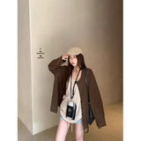 Lazy Suit Thin Long-Sleeved Coat Sun Protection Shirt Women In Autumn With Sling Vest Relaxation Two Sets