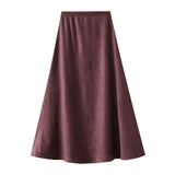 The Hanging Half-Body Skirt 2026 Autumn High Waist Is Thin And Covered With Meat A-Shaped Skirt Temperament Long Skirt 2218