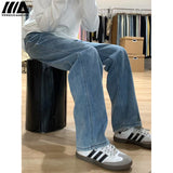 Plus Thick Straight Jeans Women Winter 2025 New Small High-Rise Loose Thin And Narrow Version Of Broad Leg Pants