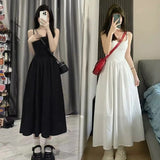 White Hanging Licks Women's Summer 2025 New Small Slim Tea-Sept French First Love Dress