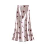 High-End Feeld With The Stoodle Half-Dress Woman's Summer 2025 New Printed Fishtail Skirt Fashion Thin And Medium Long Skirt 9861