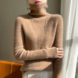 Wool Blended 2026 Autumn And Winter New Women's First-Line Ready-Up Pile High-Collar High-Collar To Keep Warm Knitted Bottom Sweater