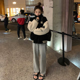 Lambs Gross Baseball Uniform Women's Autumn And Winter 2025 New High-End Fried Street Thick Granular Velvet Fashion Cotton Clothes