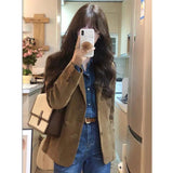 This Year's Popular Spring And Autumn New Small Suit Feel Elegant Ll óO Corduro Jacket Girl Small