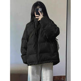 Black Cotton Clothes Women's Winter 2026 New Burst Cotton Warm Small Cotton Jacket Thick Coat