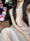 Jane's French Milk-Lined Princess Dress Dress Skinny Dress Pearl Dinner Dress High Waist Thin
