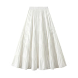Cake Skirt Half Skirt Woman Spring 2025 New Bow High-Waisted Umbrella Skirt Skirt Dress Skirt 9077