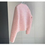 Small Fragrant Coat Woman 2025 Autumn And Winter New Round Collar Single Row Buckle Double-Sided Design Small Man Coat Woman