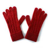 Cashmere 2026 Autumn And Winter New Men's And Women's Universal Touch ³é³é³é³éSů Riding Windproof Knitted Five-Fingling Gloves