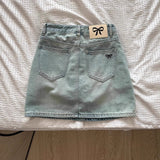 Summer New Embroidered Bowed Cowboy Half-Dress Girl Size Fat Mm Babes A-Character Skirt Thin Ass Short Skirt