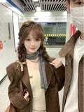 Three Sets Of Women's Autumn And Winter New Suit And Skin Jacket + Inside The Bottom Top + Thin Latter Half-Dress