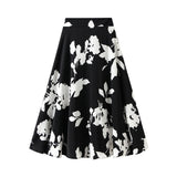 Big Branches Half-Dress Women's Long-Term 2025 New High-Rise Thin Temperament Big Pendulum Print A Skirt 6612-27
