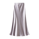 High Waist Display Thin Long Skirt Femininity Femininity Ass Fish Tail Dress 2025 Spring And Summer Hanging Skirt 9937