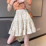 Broken Flower Dais Downs, Dais Down Dress Women's Walk Summer 2025 New Chiffon Sweet A-Word Skirt