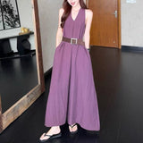French Temperament Lightly Pure Wind Hanging Neck To Show Thin Dress Dress Women's Summer New A-Word Vest Dress