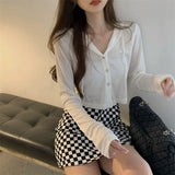Grey Sunscreen Cardigan Women's Summer 2025 New Small Repair Hooded Jacket Long-Sleeved Short Top Bottom Shirt
