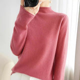 Wool Half-High Collar 2026 Autumn And Winter New Women's Short-Case Korean Version Of The Knitted Bottom Sweater