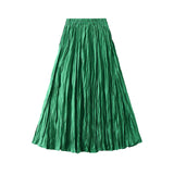 Folded Folded Skirt Half Skirt Autumn And Winter Girl A Word Long With Sweater Winter Skirt Wrinkled Winter Skirt 8862
