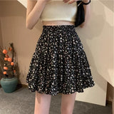 Broken Flower Dais Downs, Dais Down Dress Women's Walk Summer 2025 New Chiffon Sweet A-Word Skirt