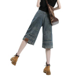 Vintage Seven-Point Jeans Women's Summer 2026 Trend New High-Rise Loose Thin Legs Pants