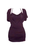 Pure Babes V-Neck Lace Hanging Neck Sling Dress Women's New Summer Dress With Two Sets Of Ass