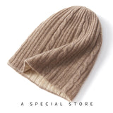 Cashmere Autumn And Winter New Women's Clothing Knitting Warm Fashion Thick Casual Flip Casual Casual Wear Hat