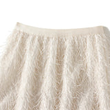 High-End Design Feather Esu On Women's Dress This Year's Popular Half-Skirt Ass And Long Skirts Autumn And Winter 8511