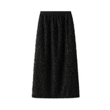 High-End Design Feather Esu On Women's Dress This Year's Popular Half-Skirt Ass And Long Skirts Autumn And Winter 8511
