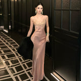 New Chinese Style Pink Three-Dimensional Flower Ribbon Ribbon Dress Temperament Famous High-End Birthday Dress Dress