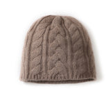 Govel Hat 2026 Autumn And Winter New Women's Fashion Casual Ear Care Pile Hat Twisting Pure Color Knitting Hat