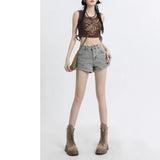 Spice Girls Cowboy Shorts Women's Summer 2025 Trend With A New Small Tall Waist A-Word Ultra-Short Hot Pants