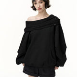 High-End Temperament Solid Color Hooded Hoodie Women Autumn 2025 New Loose Thin Niche Chic Top