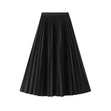 Tightening The High-Rise Organ Hundred-Fold Half-Dressed Dress Woman 2025 Autumn And Winter Half-Time A-Word A-Word 100-Fold Skirt 0211