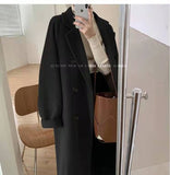 New Year Red Festive Hair Coat Woman 2025 Autumn And Winter New Temperament Reduction Of Thin Nie Coat Coat