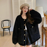 Tmall Quality # Imitation Lamb Wool Coat Women Autumn And Winter 2025 New Loose Fried Street Temperament Long-Sleeved Top