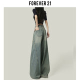 High Street Retro Blue Pear-Shaped Broad-Legged Jeans Women Trend New High-Rise Ripped Loose Scimiter Pants