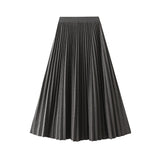 Hot Diamond Hair, A Hundred Folded Skirt Half-Dress Women's Autumn And Winter New Tight High Waist Long Organ Skirt 8915
