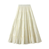 High-Waisted Cake Skirt Half-Dress Girl Spring And Summer New Umbrella Skirt Lace Lace A-Word Dress 9078