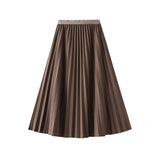 Autumn Fashion New Folding Skirt In The Long Dress Spring And Autumn Female Hanging A Skirt 9870