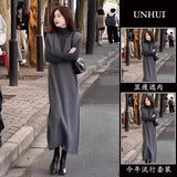 Cold-Indied Women's High-End Suit Temperament Sister Style Fashion Gray Vest Dress Bottom Shirt Two Sets Of Tide