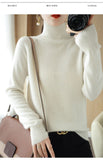 Wool Blended 206 Autumn And Winter New Short Lady Korean Version Of High-Necked Loose Solid Color Knitted Bottom Sweater