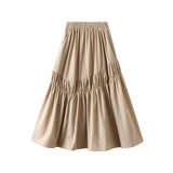Irregular 100 Folded Skirt Women's Summer New A-Shaped Skirt Umbrella Skirt Long Dress Long Dress 2463
