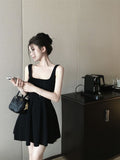 French Temperament Hepburn Wind Waist Skirt Thin Vest Sling Dress Women Summer Small A Skirt Skirt