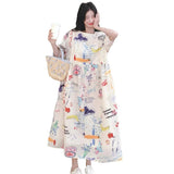 Super Good-Looking Summer Tweed Age-Daffiti Style Dress Women 2026 New Relaxation Feeling Korean Niche A Dress