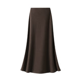 2025 Autumn And Winter New Glutinous Rice Skirt Half Dress Women Autumn And Winter High-Waist A Long Skirt Pendant Half Skirt Umbrella Skirt 9857