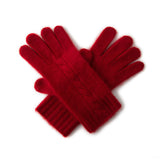 Cashmere 2026 Autumn And Winter New Men's And Women Retro Twist Flowers Thicken Warm Gloves Outdoor Riding Knitted Gloves